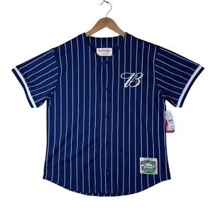 Budweiser Beer x Pacsun Team Jersey Baseball Style Pinstripe Stitched Navy M